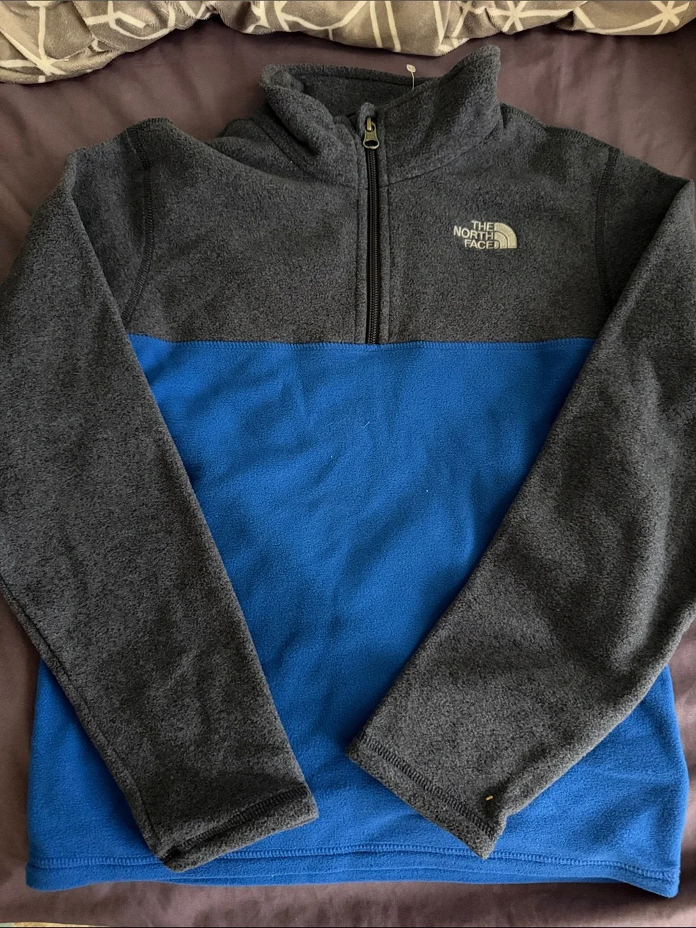 The North Face Fleece Half Zip - Boys M - Size 10/12 NEW WITH TAGS - Picture 2 of 5